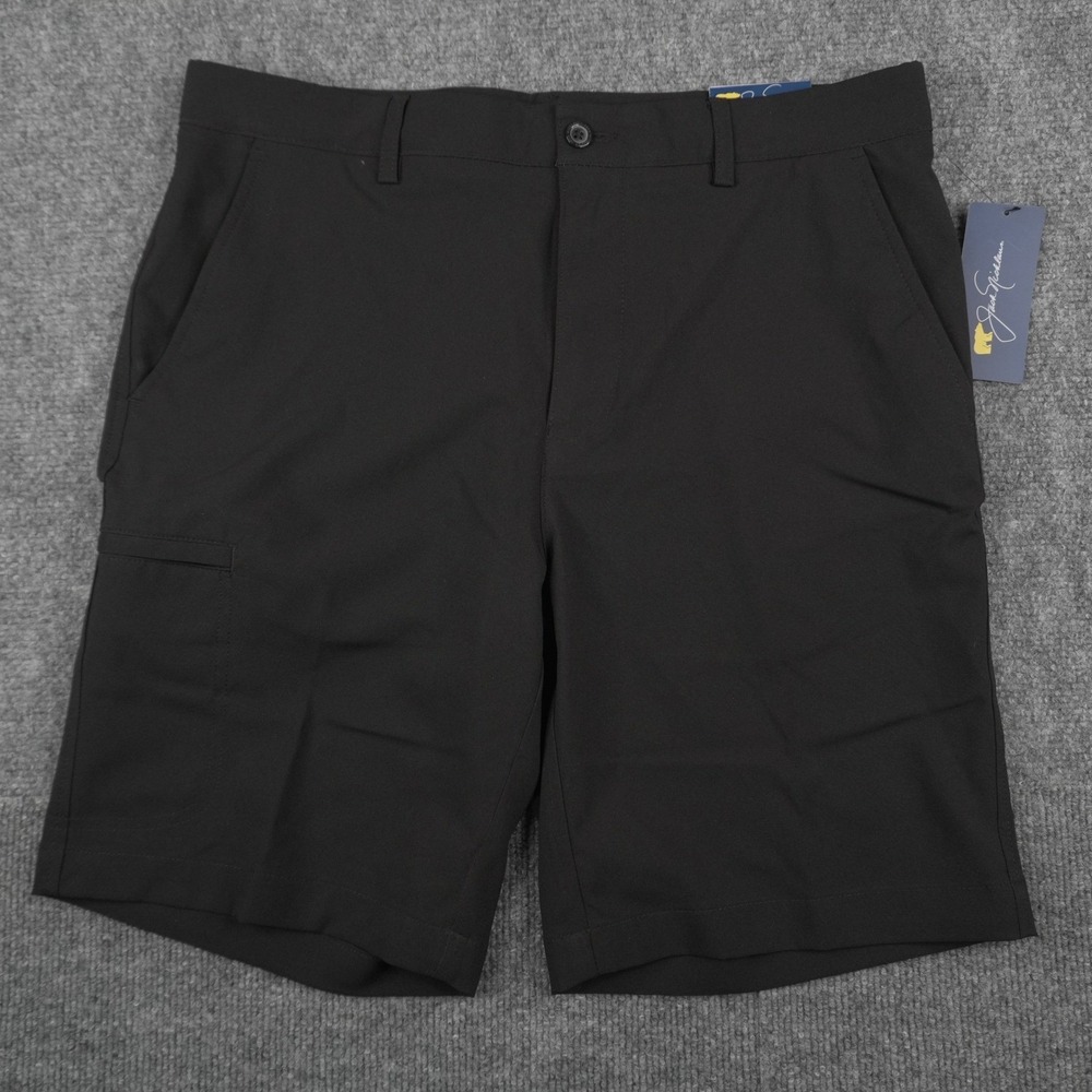 Jack Nicklaus Golf Shorts Mens 32 Black Performance Stretch UPF 50 JNBA0H1MC